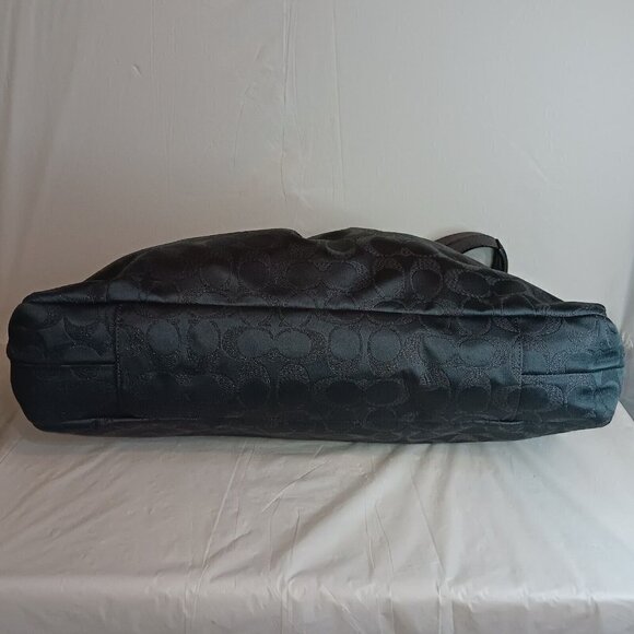 Coach Ashley Canvas/Leather Handbag (Charcoal Gray) H1159-F18776 Authentic - Picture 5 of 11